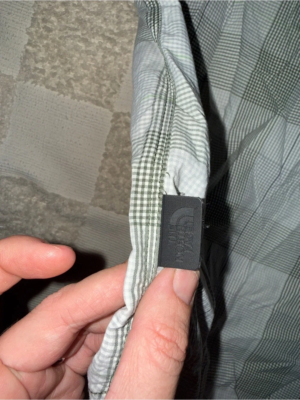 The North Face nylon plaid button front lightweight outdoor hiking size XXL‎